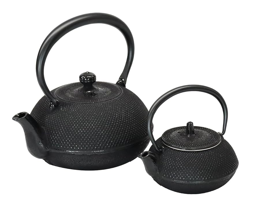 Amazon｜アサヒ 岩手県伝統工芸品 南部鉄器 鉄瓶&急須 2個セット